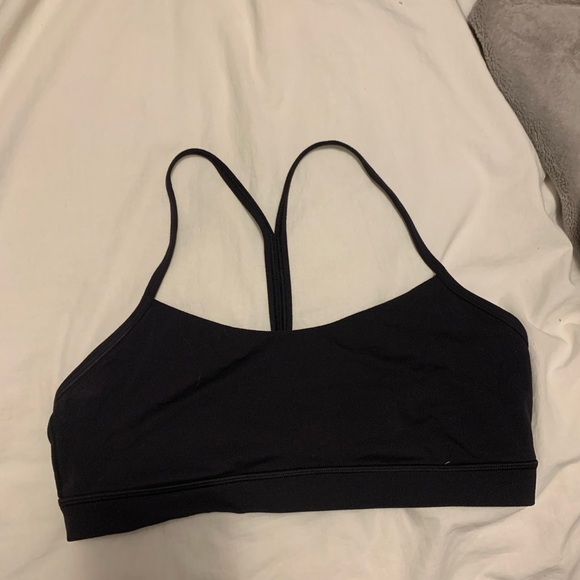 Lululemon black sports bra- Flow Nulu Bra- Size 12 New - Picture 4 of 6